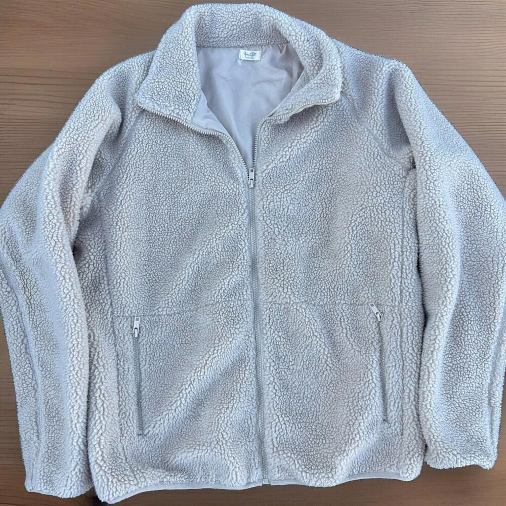 JOHN GALT Brady Melville beige Sherpa jacket fleece no sz tag fits L womens